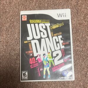 Just Dance 2 (Wii) - Black Game Case with Multicolor Art